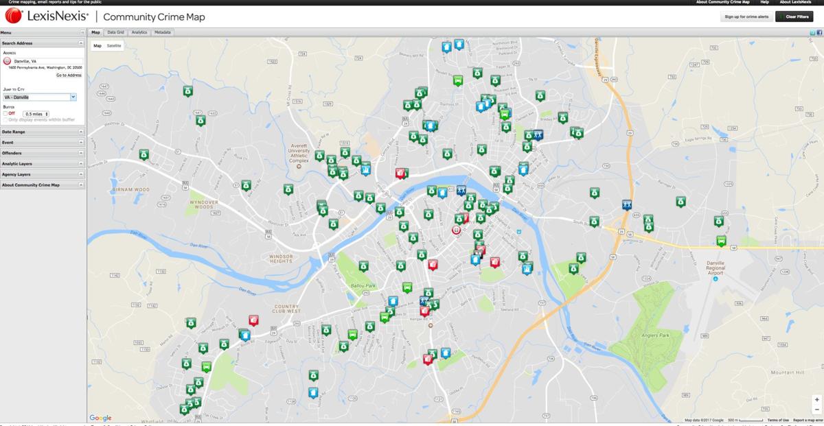 Danville upgrades web map of crime Local