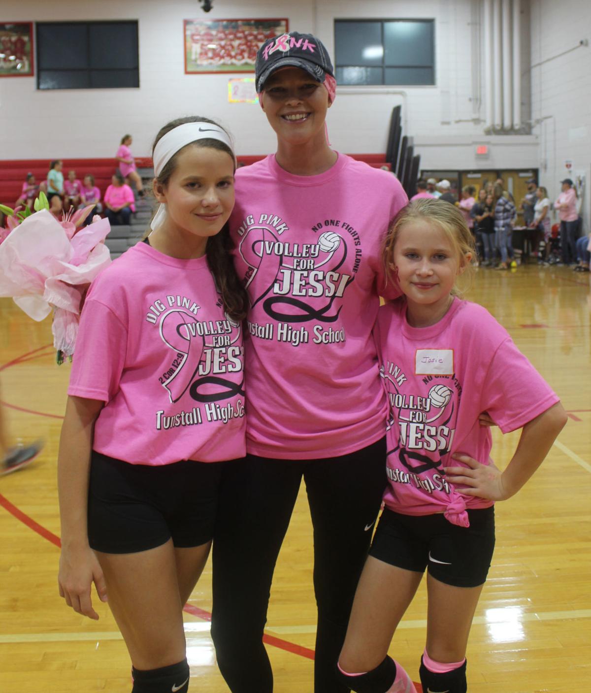 Tunstall High School hosts Volley for Jessi/Dig Pink Faces Places