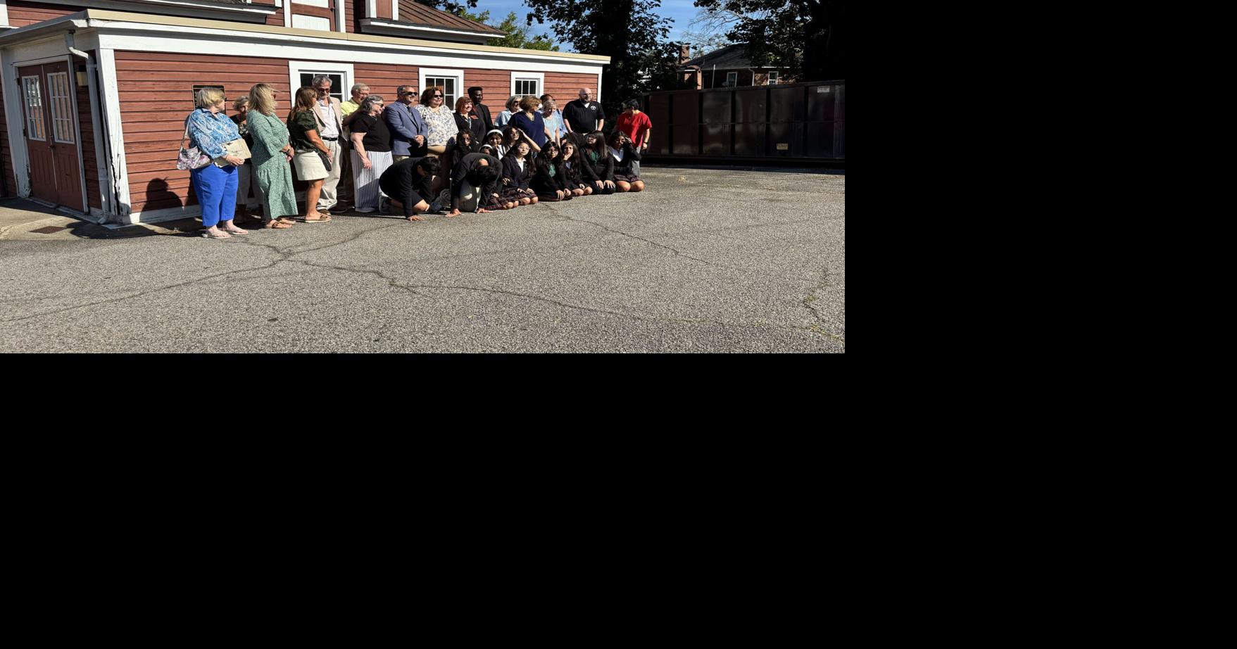 Sacred Heart community dedicates plaque on last remaining building of