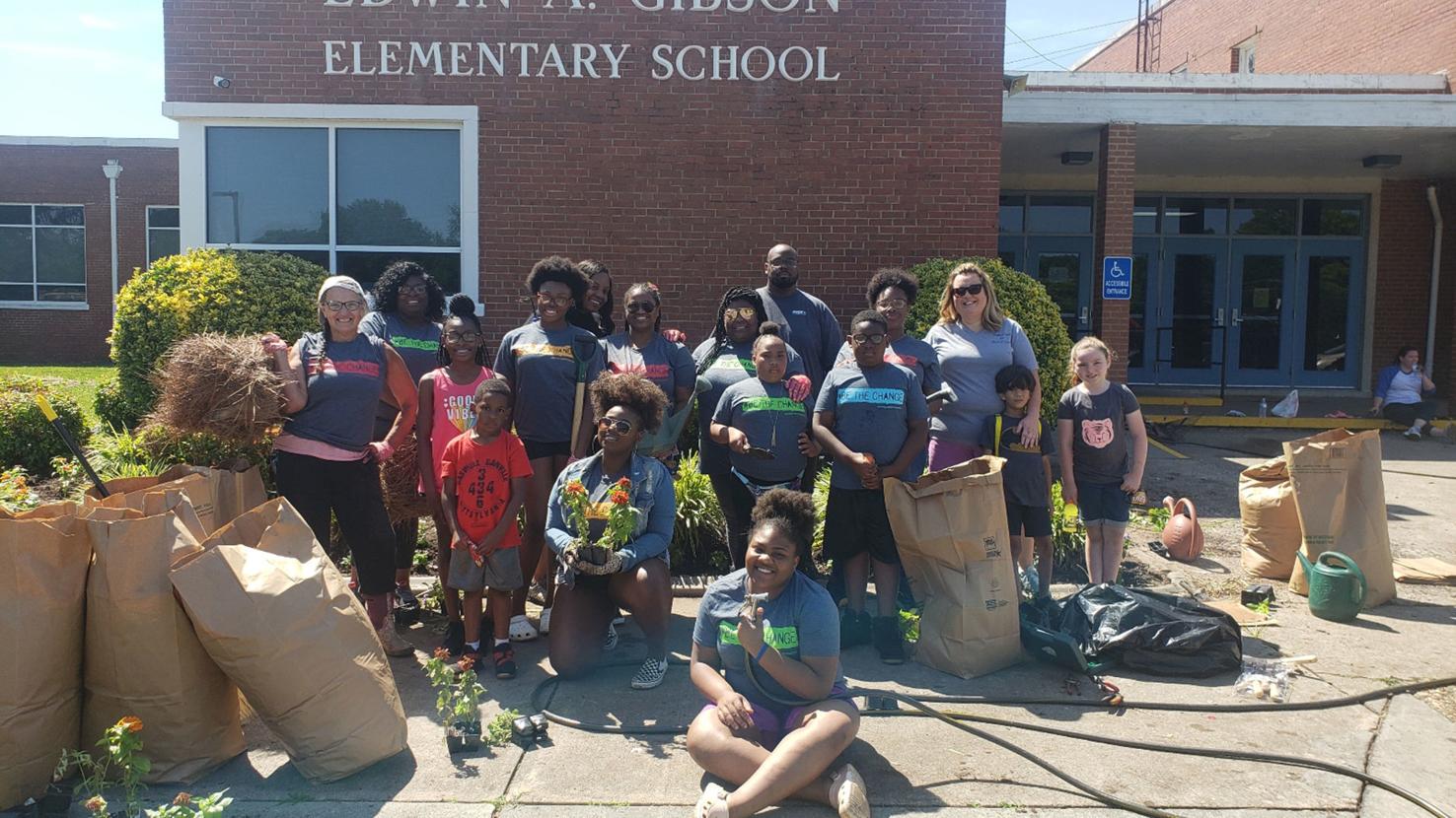 Photos: Spreading a little beauty to Danville schools
