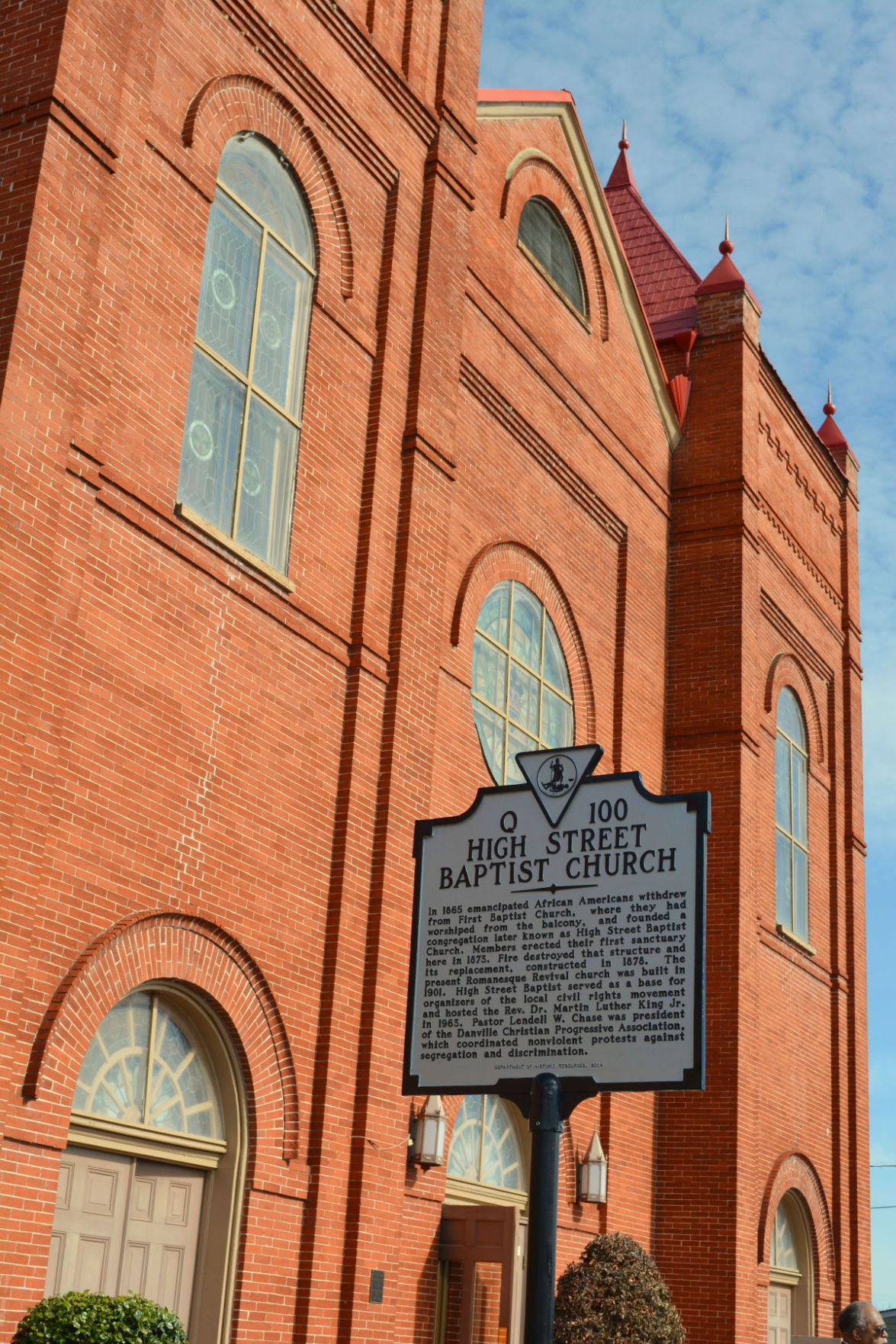 After 150 years, High Street Baptist Church earns historical marker
