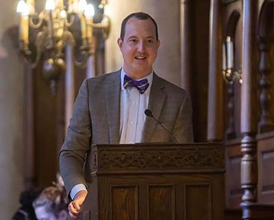 Chatham Hall presents Alice Overbey Award to Steven Gould