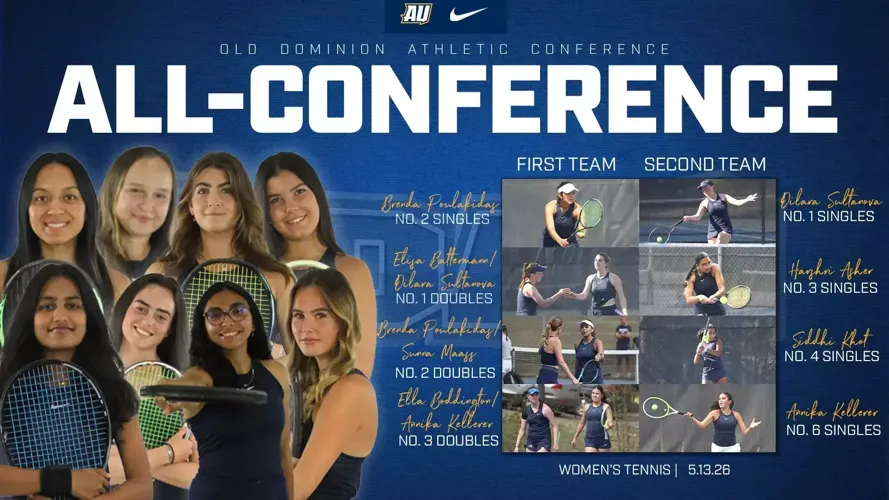 Women’s tennis sets new program record with eight All-ODAC awards
