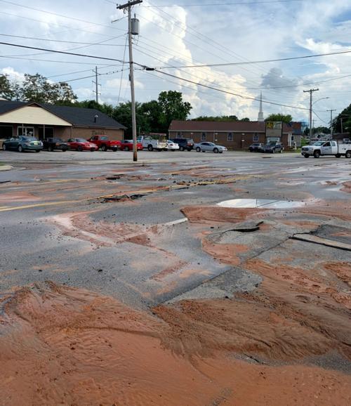 Water Main Break Closes Part Of North Main Street In Danville Local News Godanriver Com