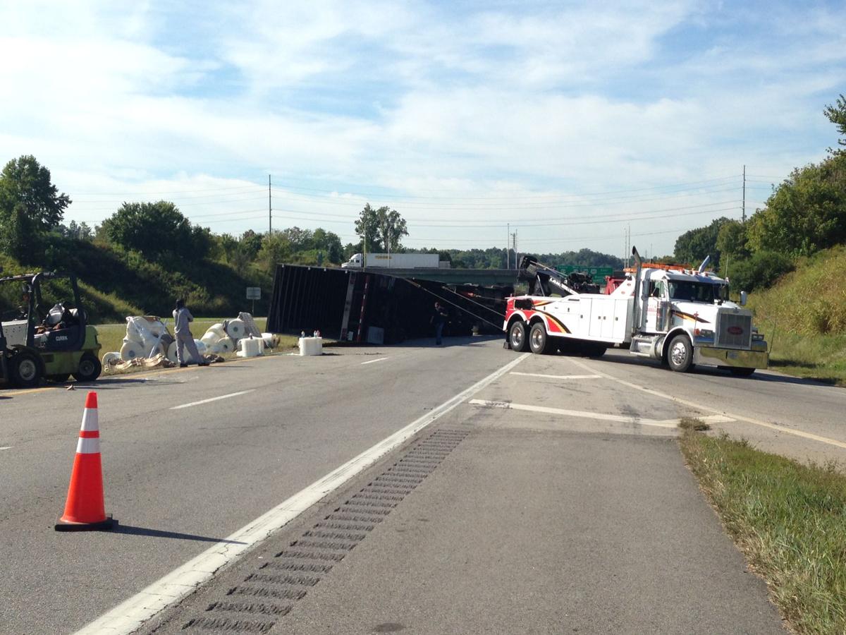 Overturned semi halts U.S. 29 traffic