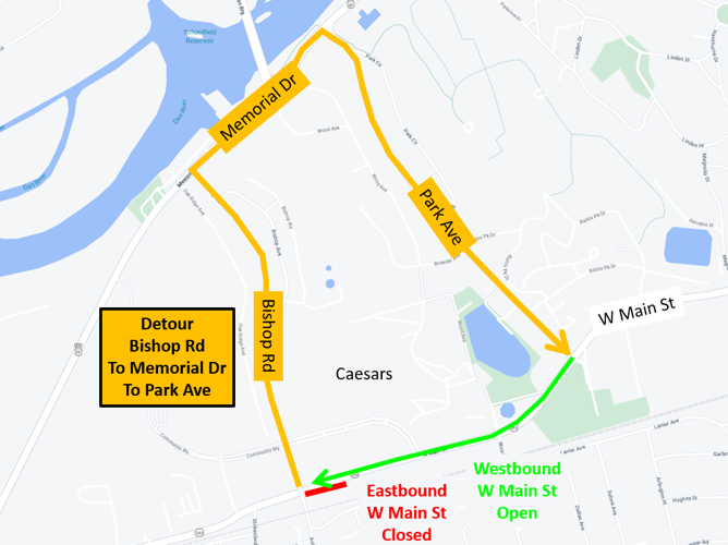 Partial closure scheduled on West Main Street
