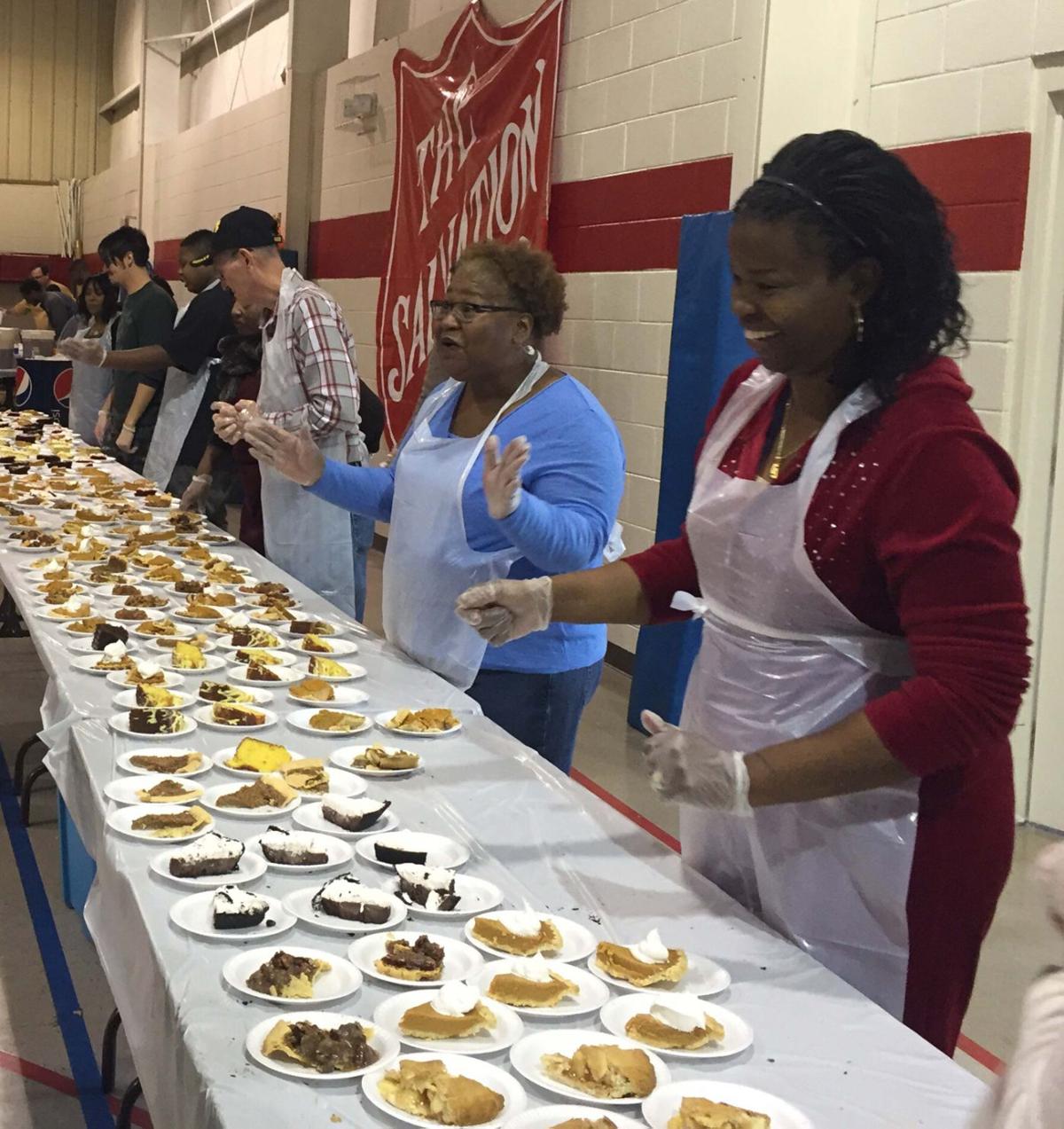 On Thanksgiving, volunteers dish up 300 meals at Danville Salvation