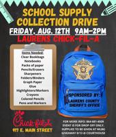 LCSO hosting annual 'Fill the Cruiser' school supply drive