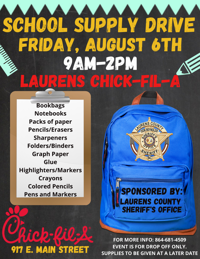 school supply drive