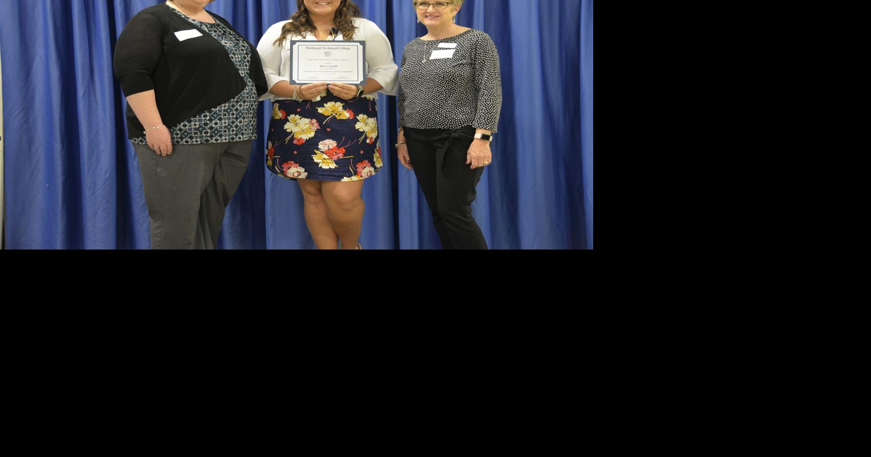 Piedmont Tech student awarded Laurens County Water & Sewer Commission