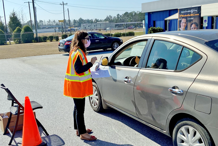 Workforce development partners hold first ever drivethru job fair in