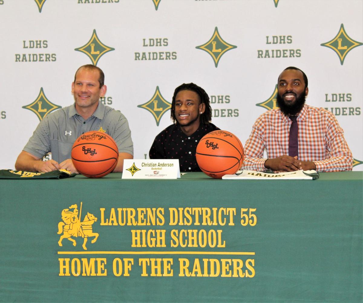 Raiders Anderson Signs With Belmont Abbey Sports Golaurens Com