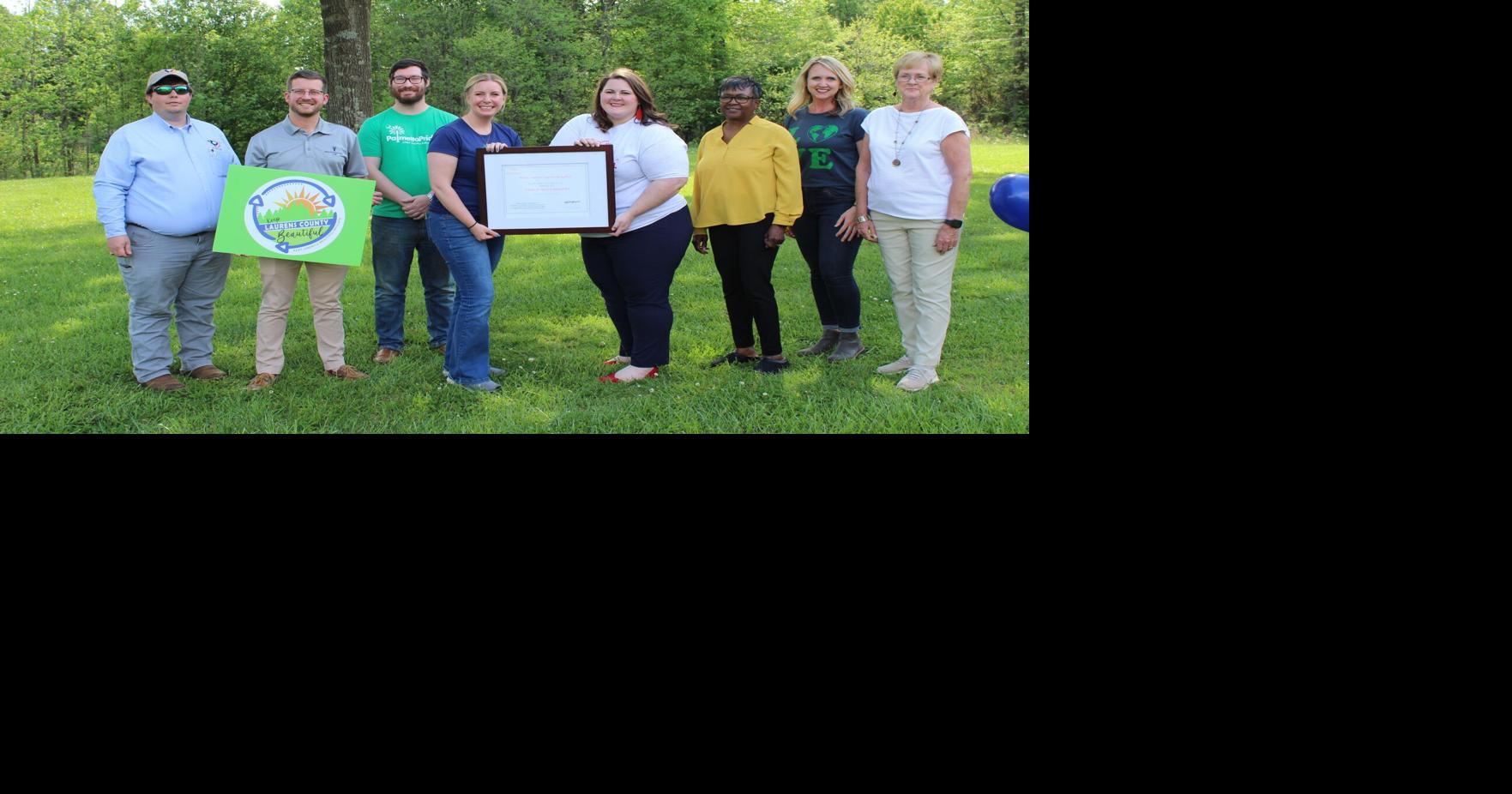 Keep Laurens County Beautiful officially certified by Keep South Carolina Beautiful