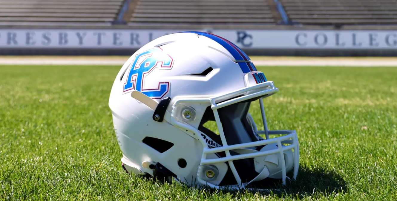 blue football helmet with white number 18 The Sheriff around protection while optimizing weight The Rams add two new