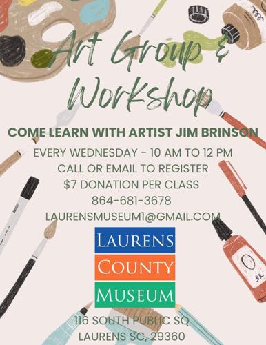 Art classes being held at the Laurens County Museum | News | golaurens.com