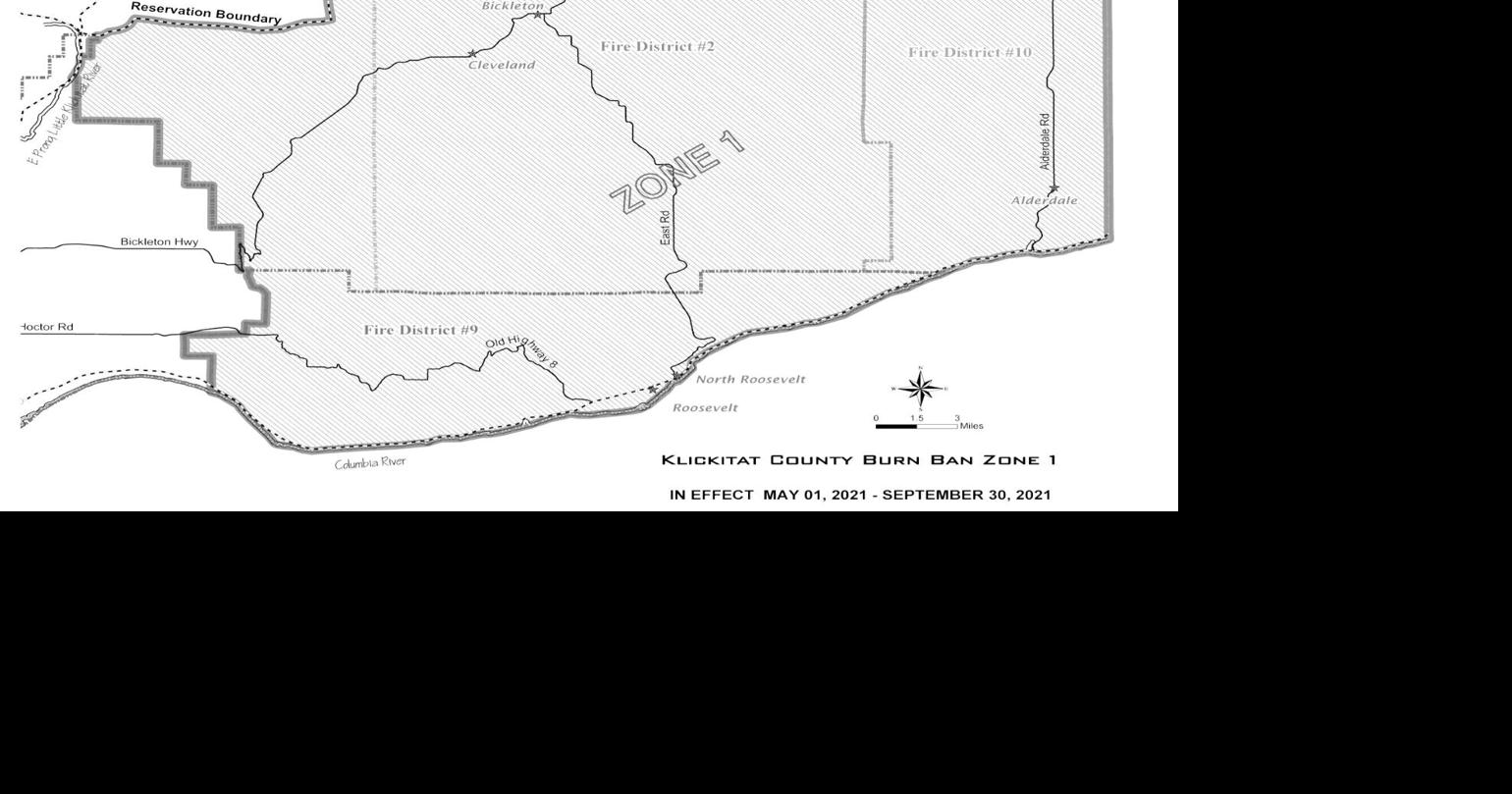Klickitat County enacts burn ban in Zone One News
