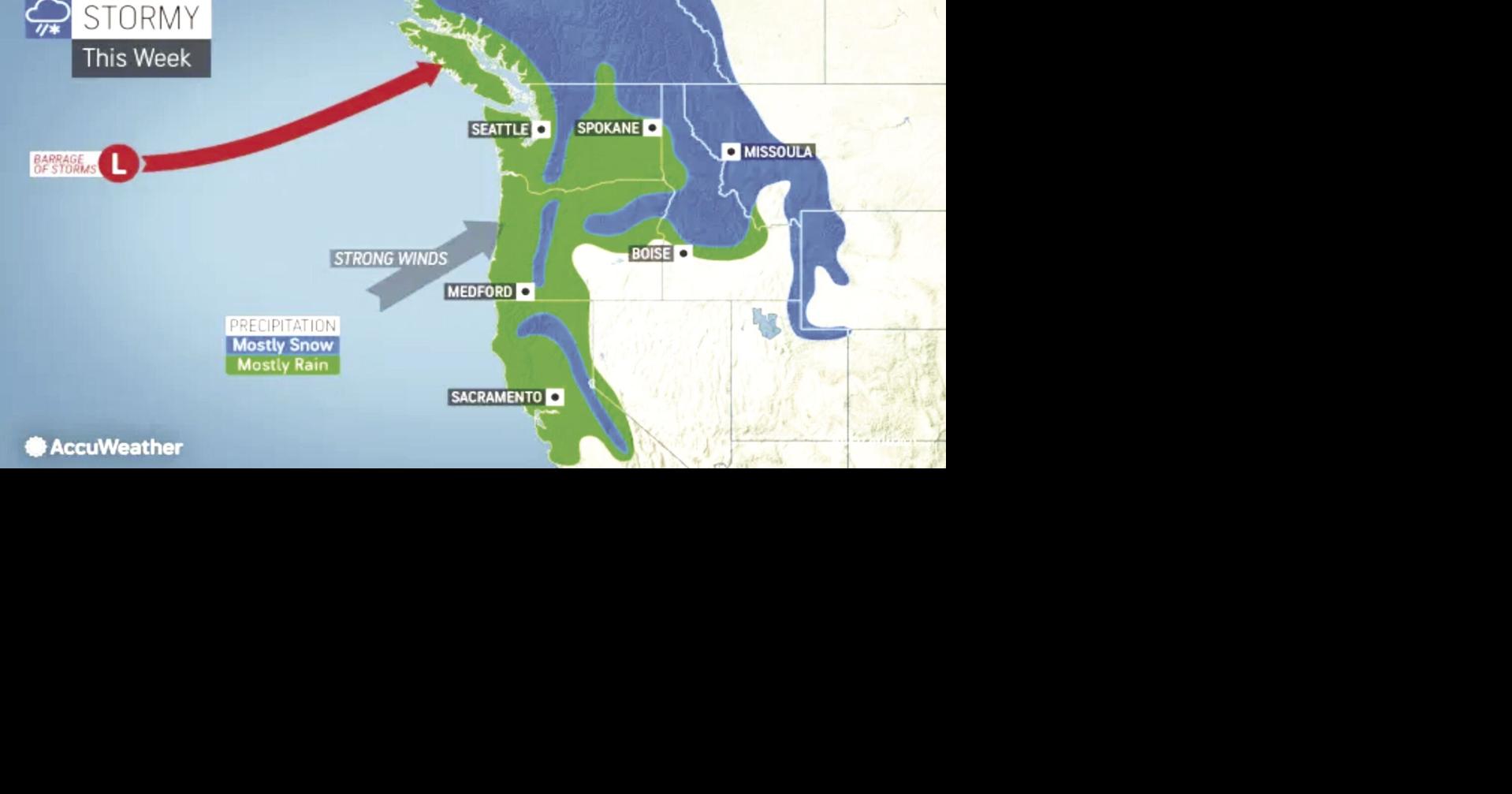 Barrage of storms aimed at West Coast | News | goldendalesentinel.com