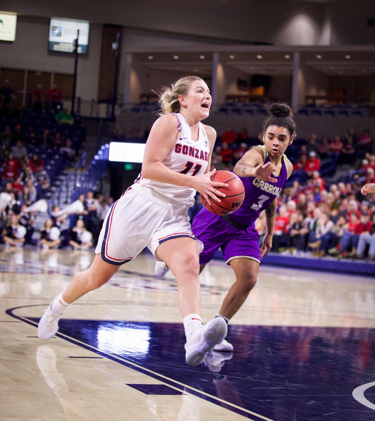 Three Guard Lineup Pushes Fast Pace For Gu Women S Basketball