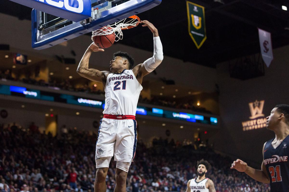 Men S Basketball Zags Roll Past Pepperdine 100 74 To Wcc