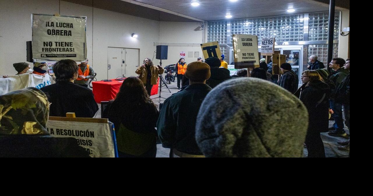 Protesters call for Spokane City Council to oppose ICE, Venezuela attack