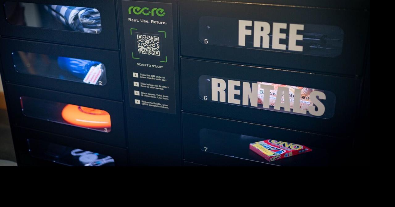New RecRe lockers provide free rental items in Hemmingson Center | News ...