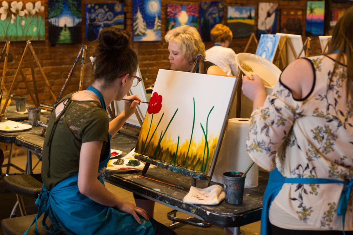 Painting Classes And Drinks Offered At Pinot S Palette Downtown
