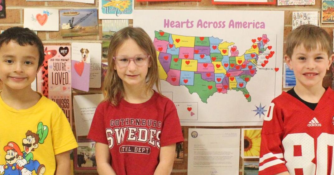 First Grade Gathers Hearts From Across America