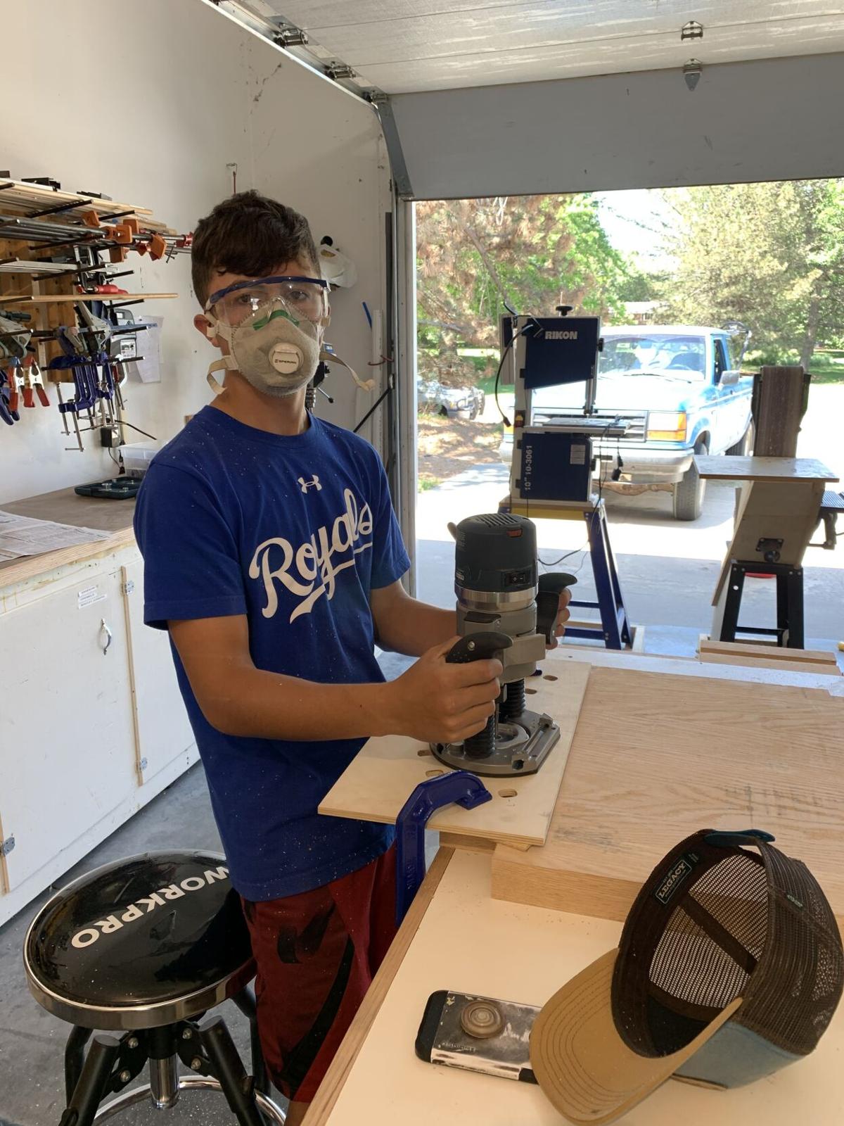 Finding The Positive In The Pandemic Young Woodworker Tackles Big Project News Gothenburgleader Com