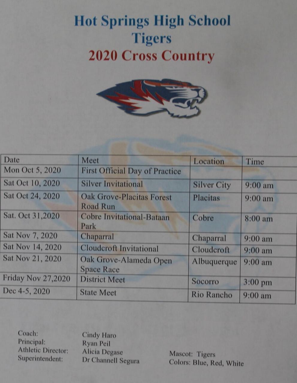 Fall School Sports Schedules Released Sports