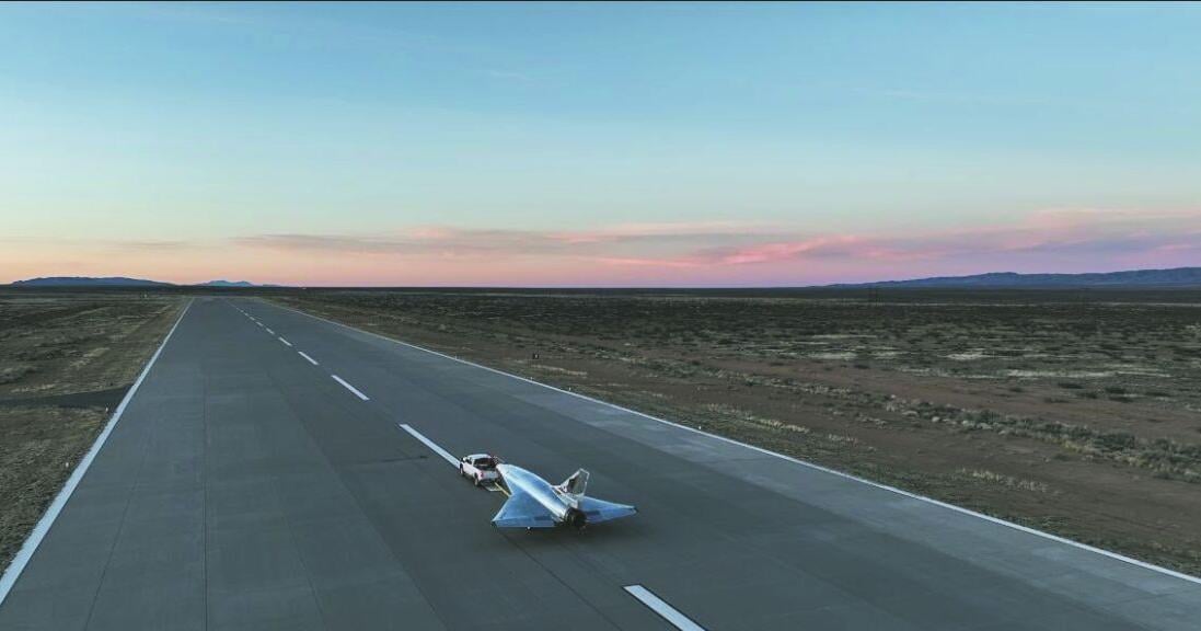 Supersonic Plane Takes Flight from Spaceport America
