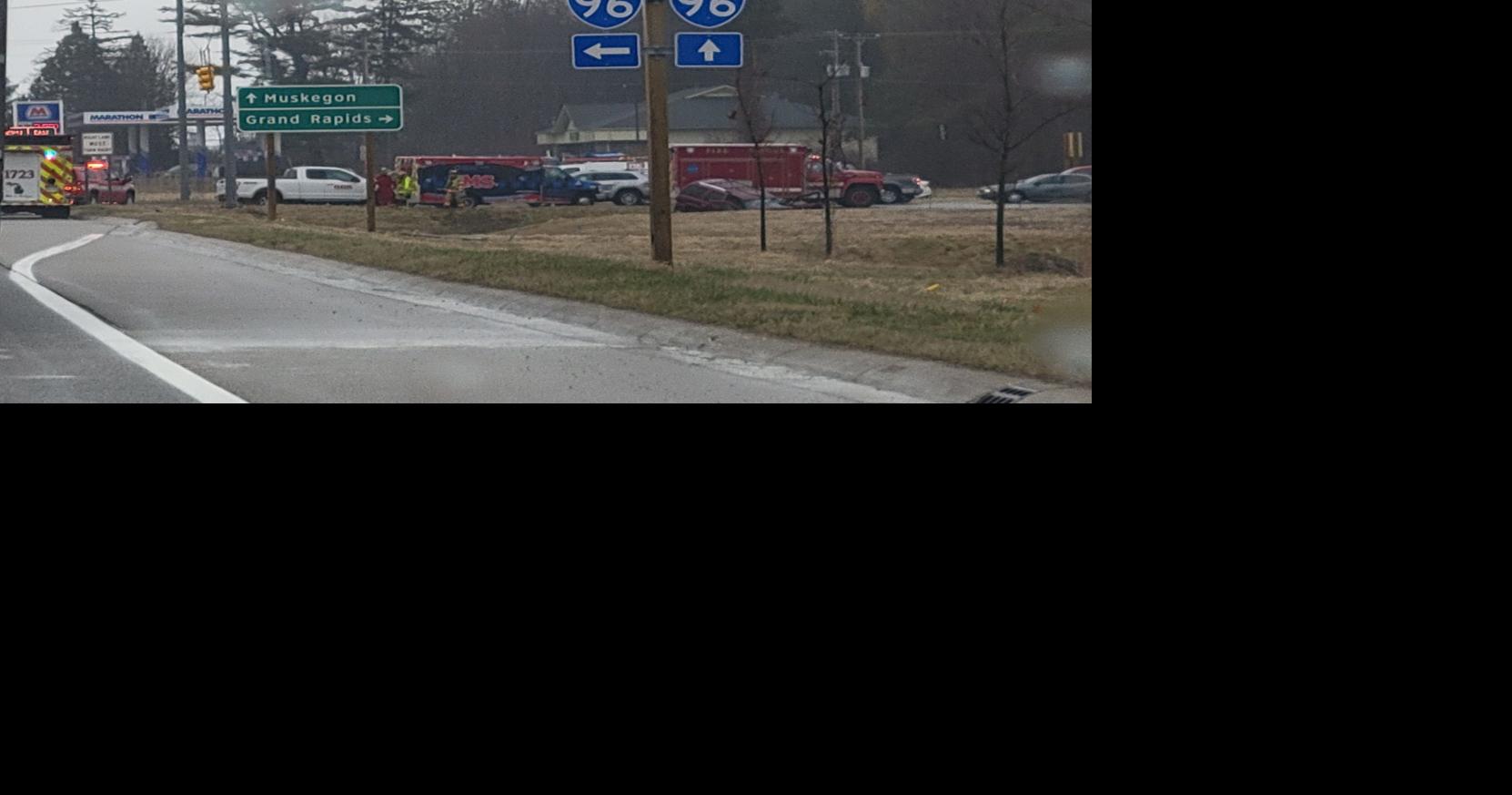 Driver pinned in vehicle after running red light, crashing into truck ...