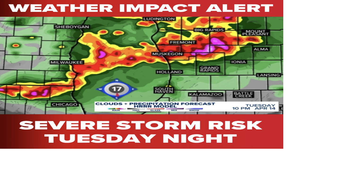 Weather Alert: Severe storms possible Tuesday night | Local News ...