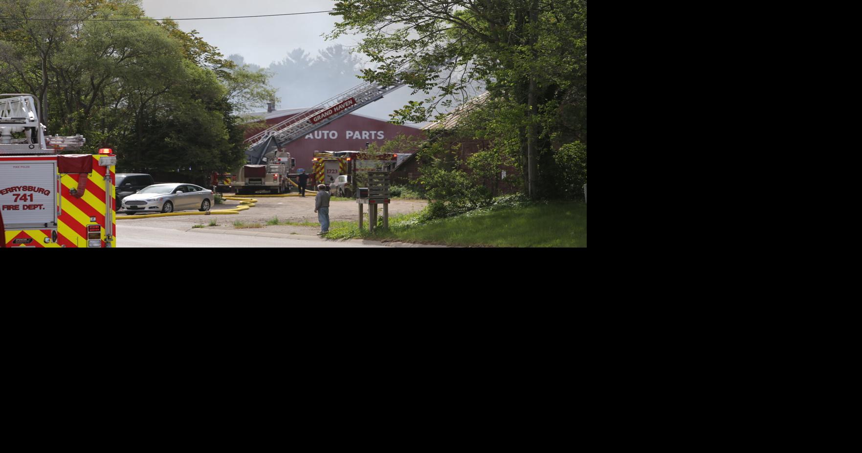 Fire destroys outbuilding, damages vehicles at Joe's Auto Parts | Fire ...