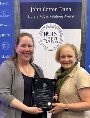 Spring Lake District Library receives national marketing award
