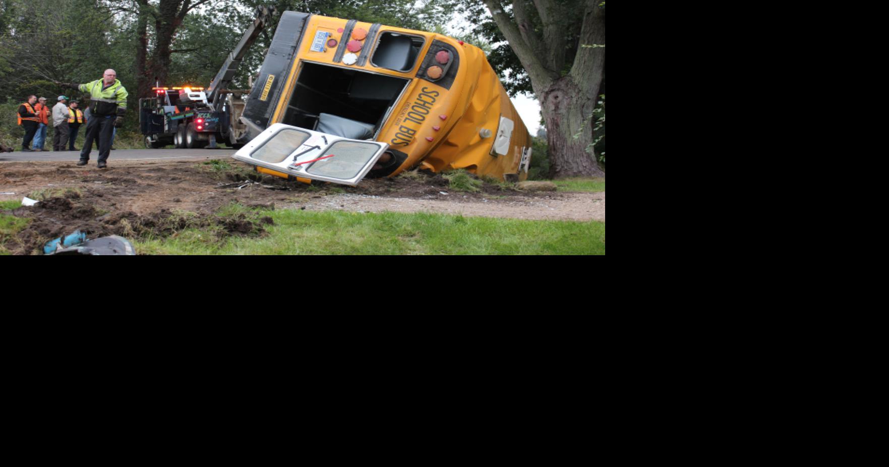 3 injured in 2 separate school bus crashes | Law Enforcement ...