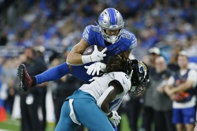 Goff has 340 yards, 2 TDs as Lions rout Jaguars