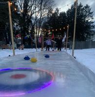 ‘One hot piece of ice’: Curling in SL man's backyard