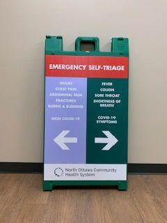2 Hospital Update Triage Sign Grandhaventribune Com