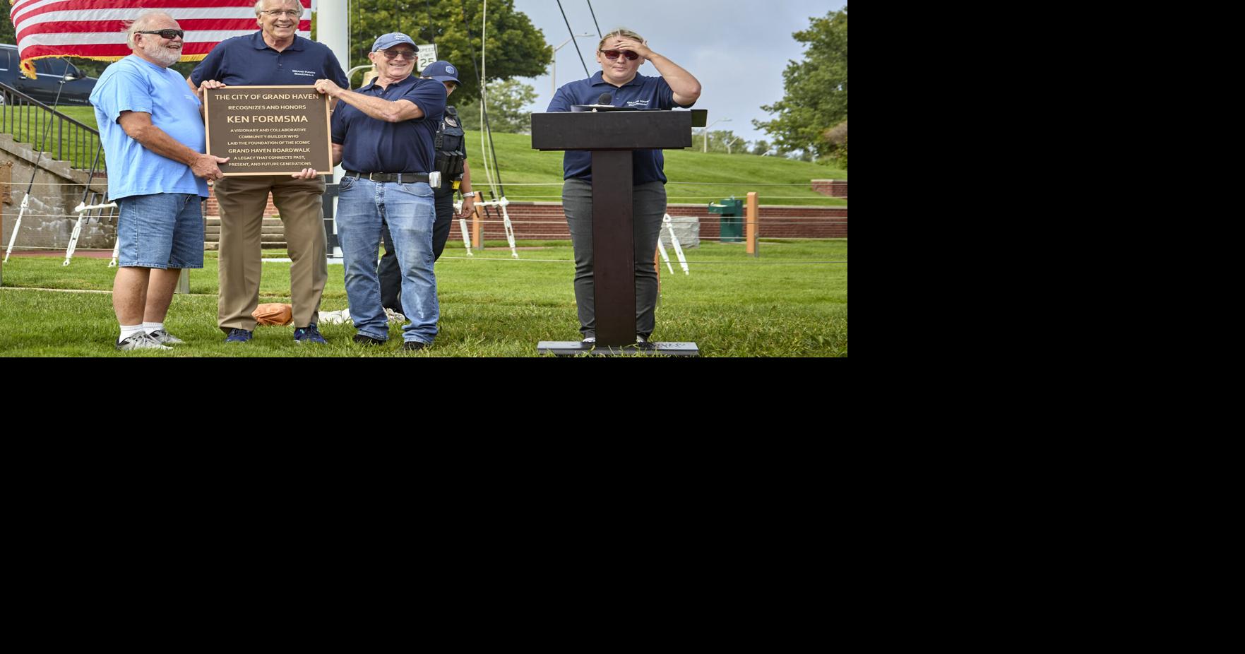 City honors Formsma at boardwalk celebration | Community ...