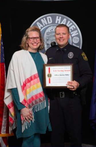 Grand Haven officer awarded for summer water rescue | Local News ...