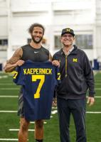 Kaepernick named honorary captain for Michigan spring football game