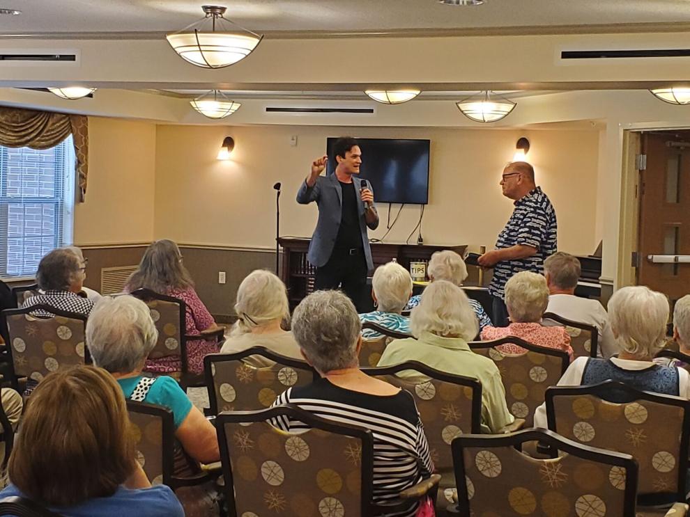Celebrity illusionist shares talents with local seniors