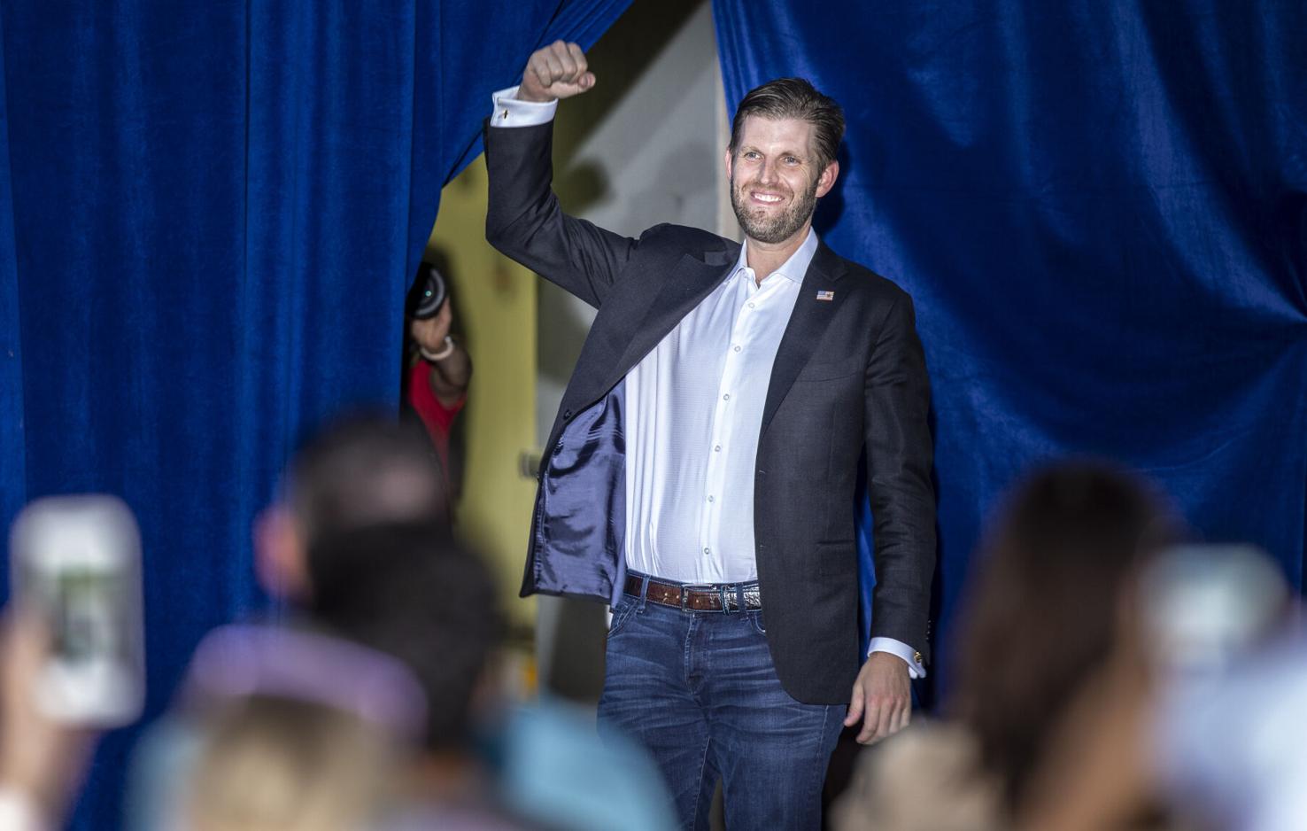 Photos Eric Trump visits Machine Specialties, Inc. in Whitsett