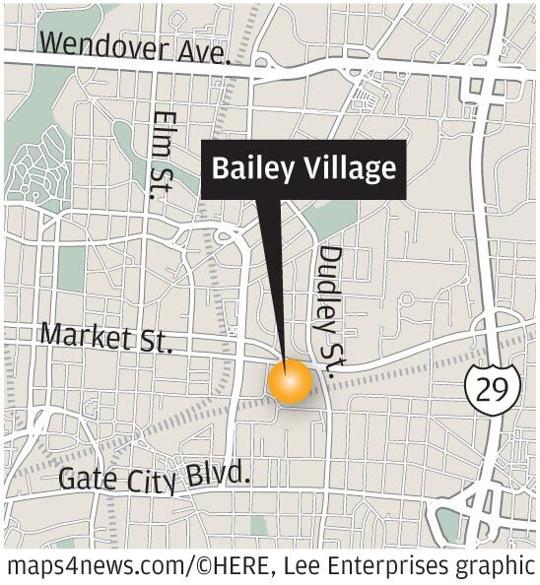 East Greensboro Bailey Village apartment complex at grand