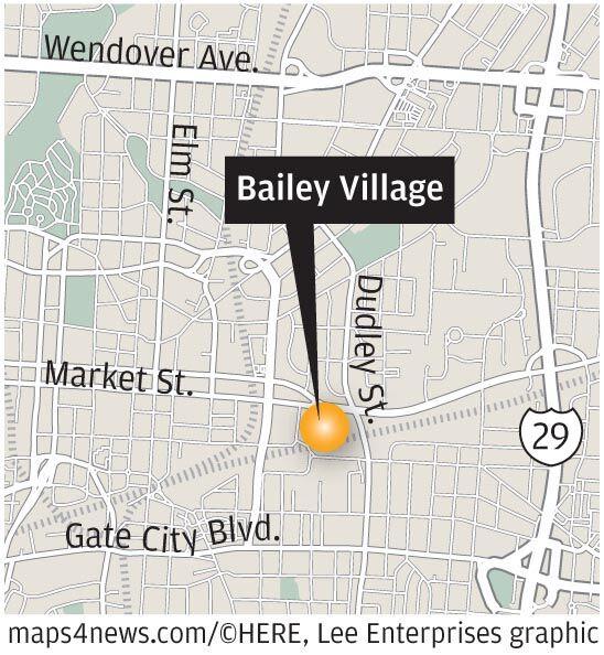 East Greensboro Bailey Village apartment complex at grand