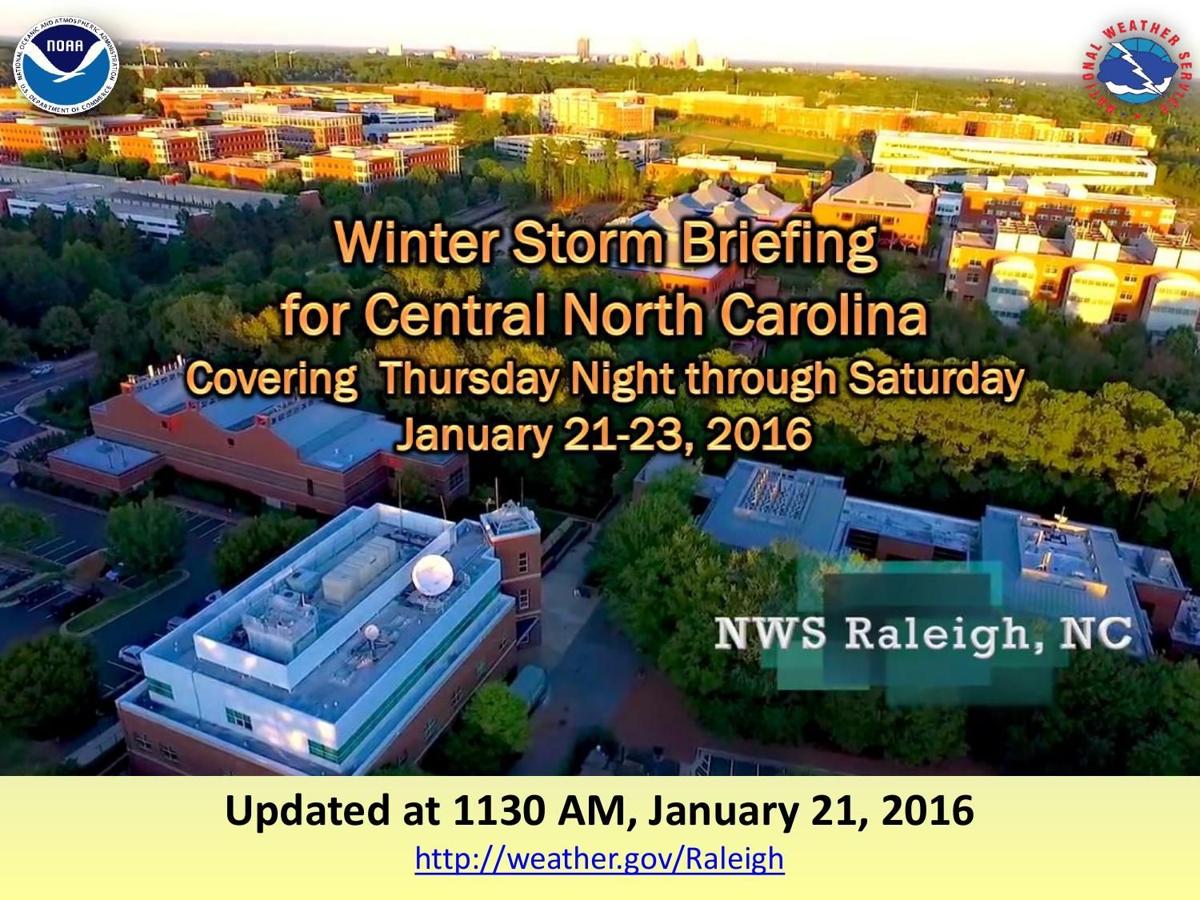 National Weather Service Winter Storm Briefing