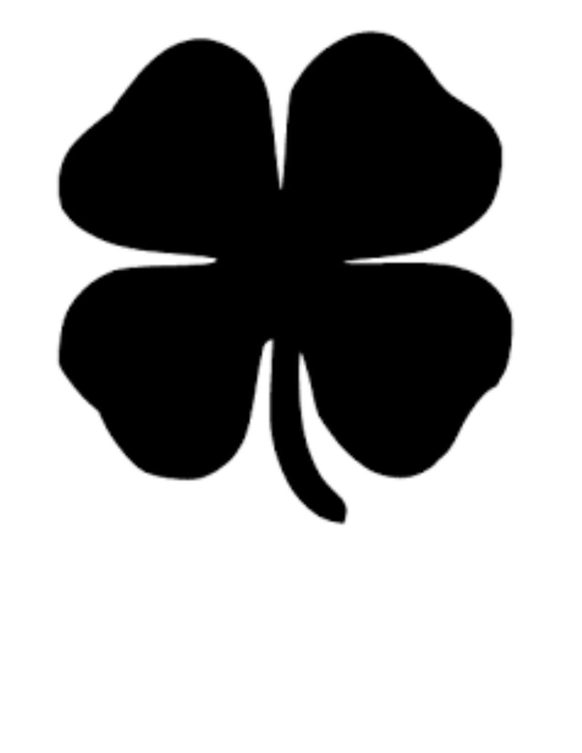 Four Leaf Clover Template Pdf