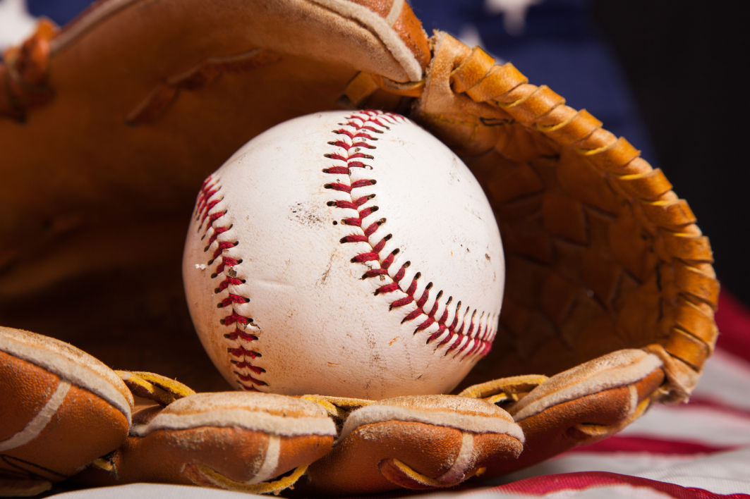 baseball and mitt