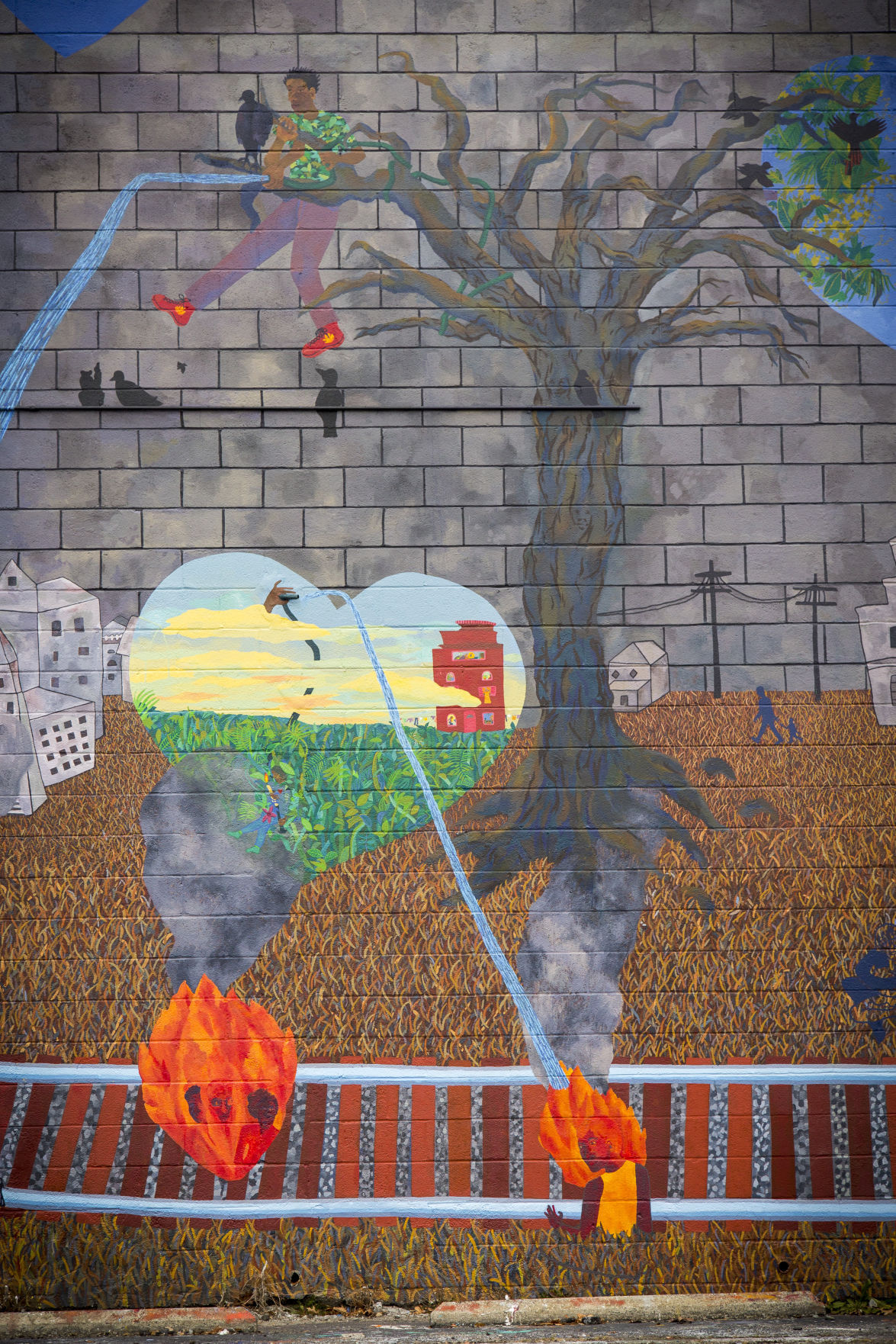 Greensboro Mural Project letters inspire 'Tough Love' 1808 Greensboro