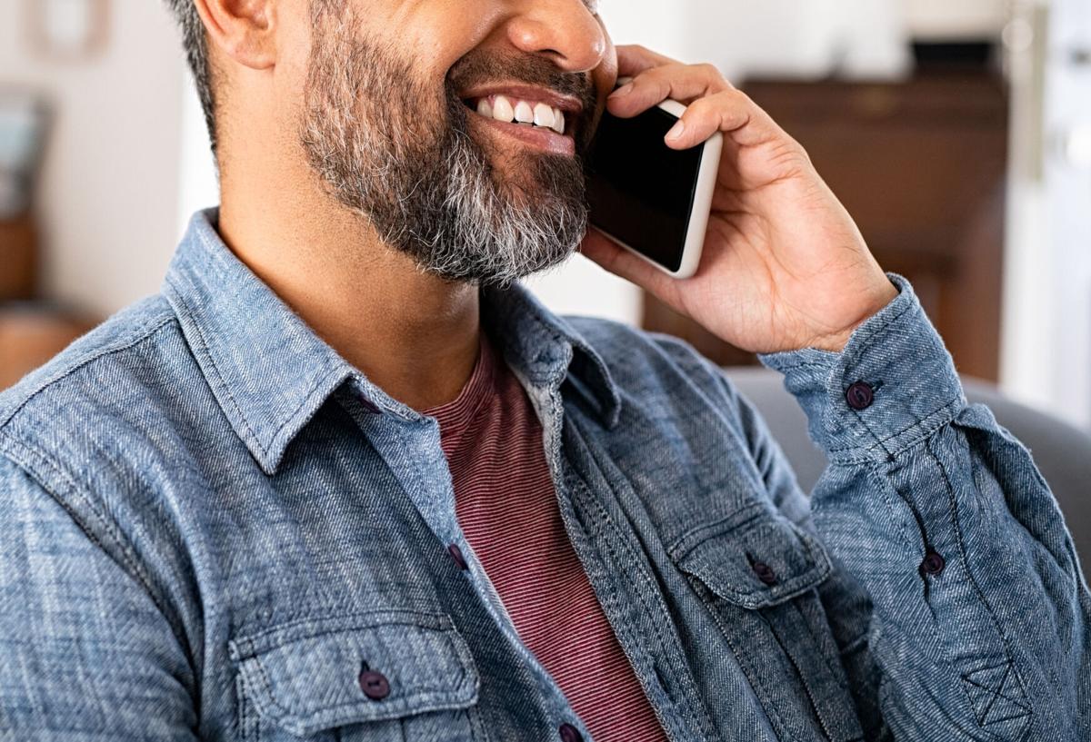 Talking on phone